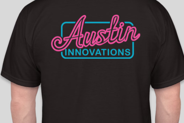 Austin Innovations NEON Logo Tee – BLACK