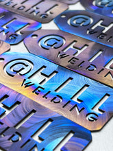 Load image into Gallery viewer, @HillWelding Titanium Keychain
